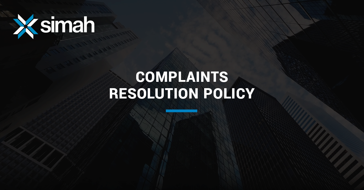 Complaints Resolution Policy - Simah