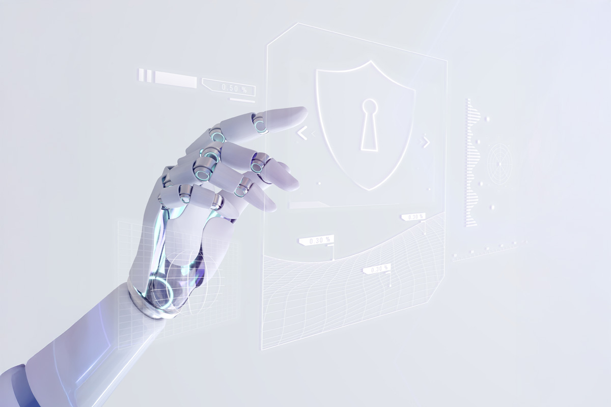 South Africa cyber risk landscape highlighted by robot hand